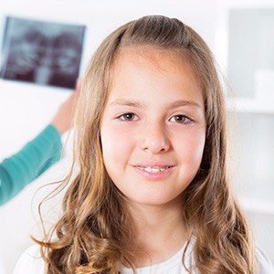 Girl with braces